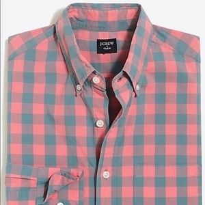 J Crew Gingham Button Down